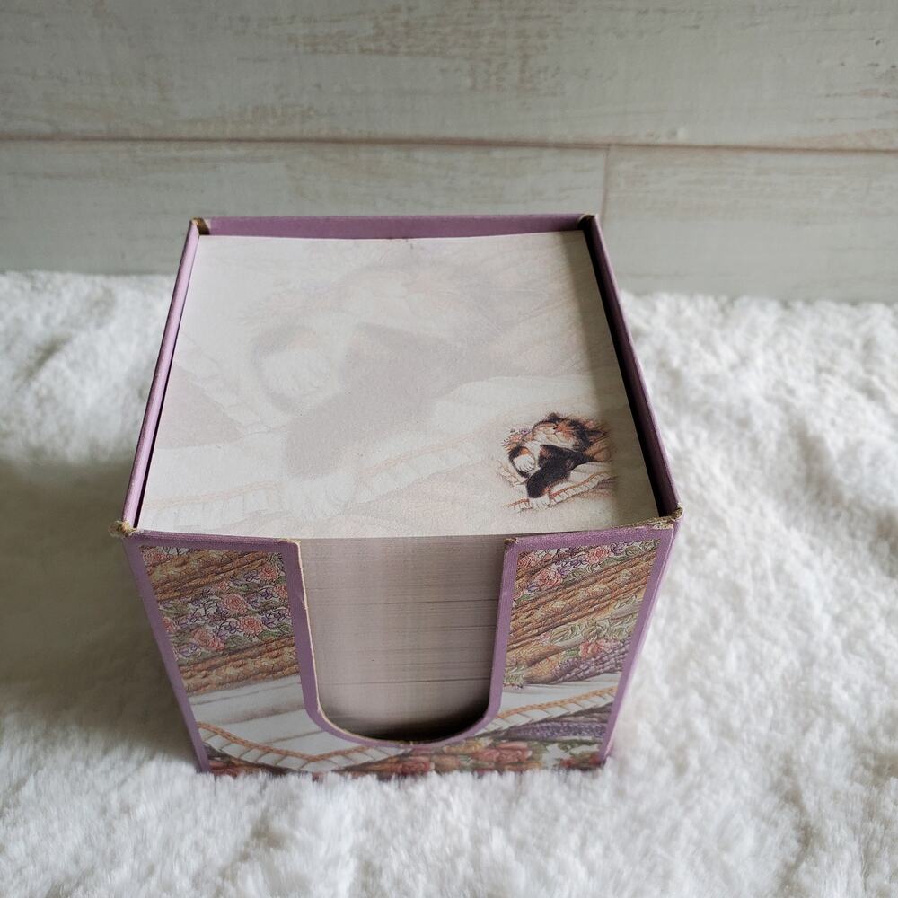 Memo Note Cube Sleeping Rosie from 1997 Cat Read Description
